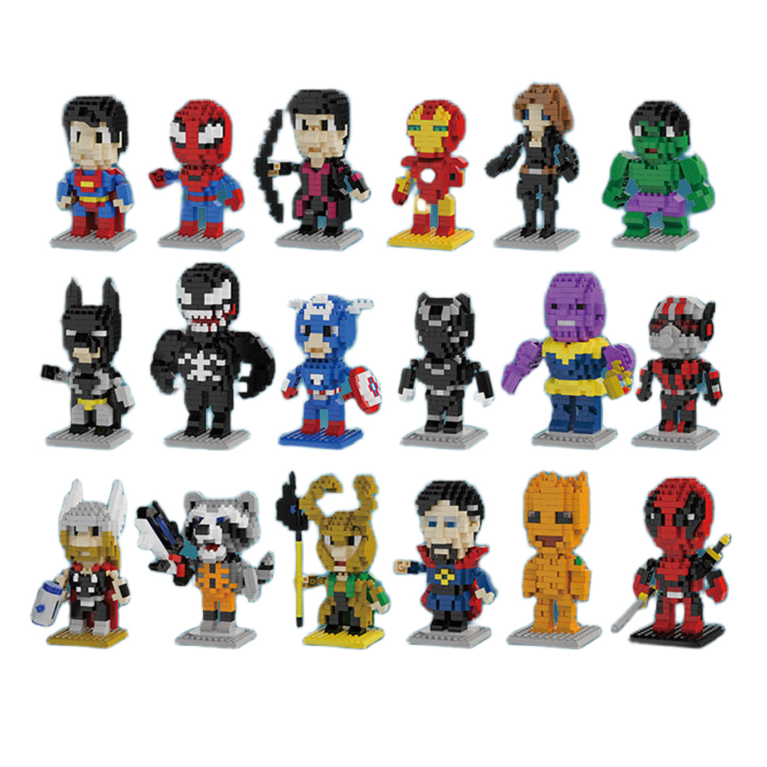 BRICKLY.LT Marvel'io Mini-Konstruktoriai